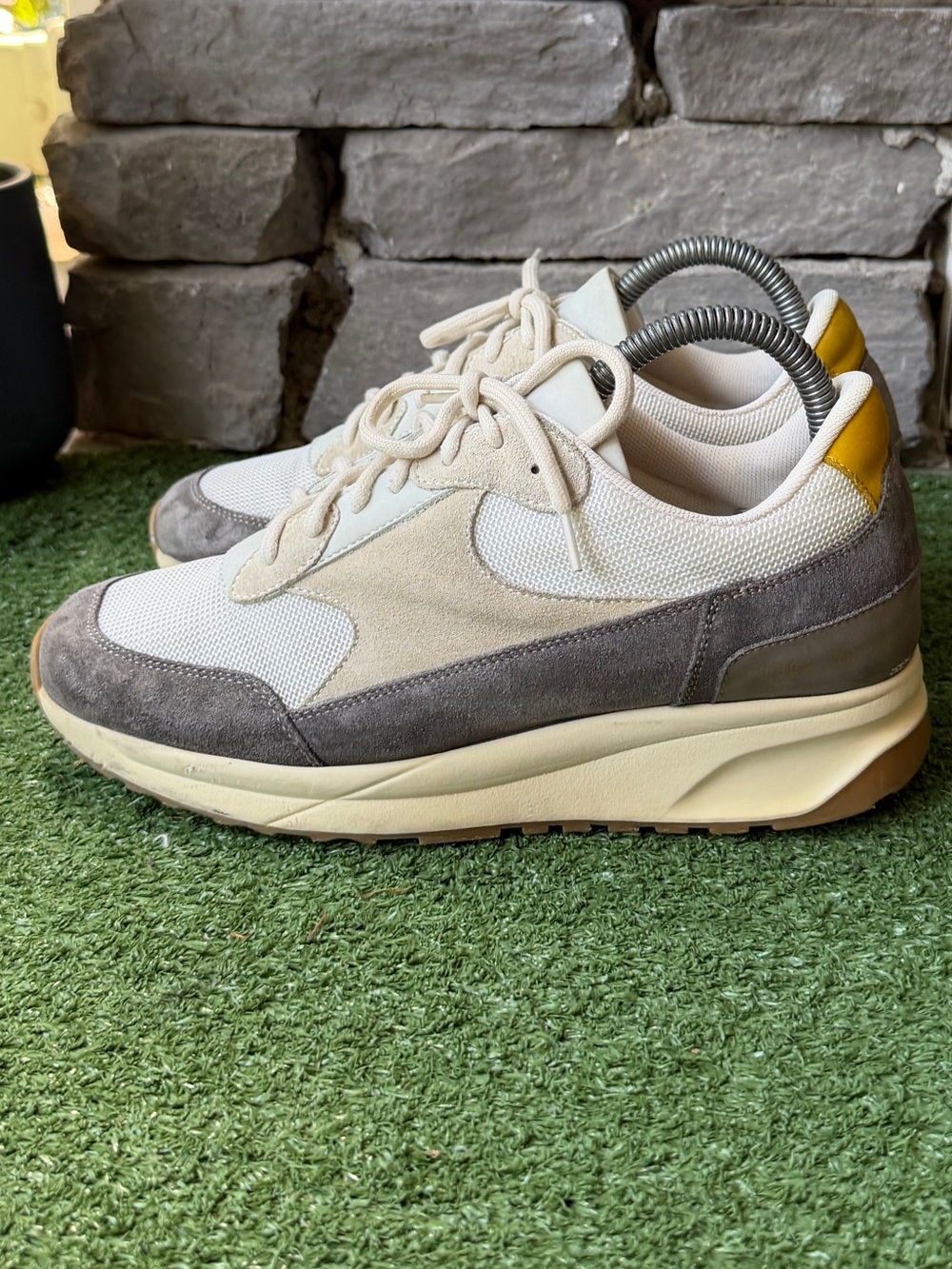 Common Projects New Track Mesh Suede Leather Womens Sneakers